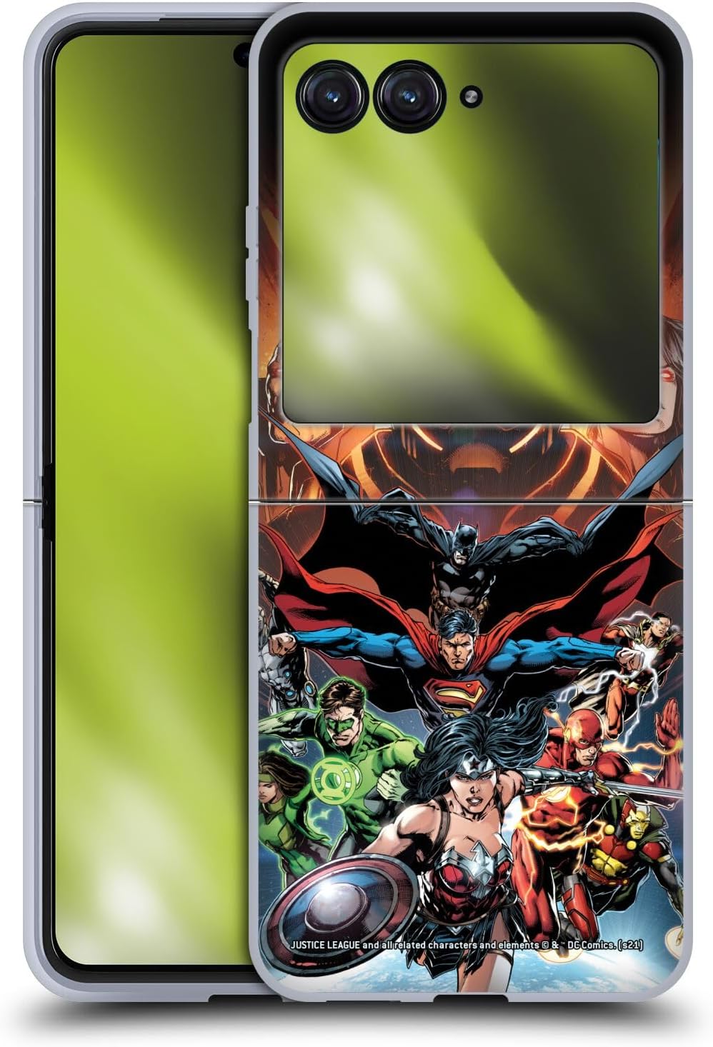 Officially Licensed Justice League DC Comics #10 Darkseid War Comic Book Covers Soft Gel Case Compatible With Razr 40 Ultra/Razr+ 2023