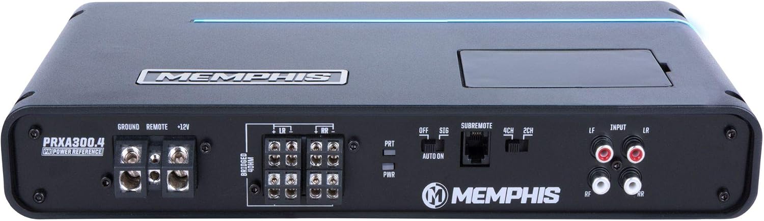 Memphis PRXA300.4 4-Channel Amplifier rear panel with connections