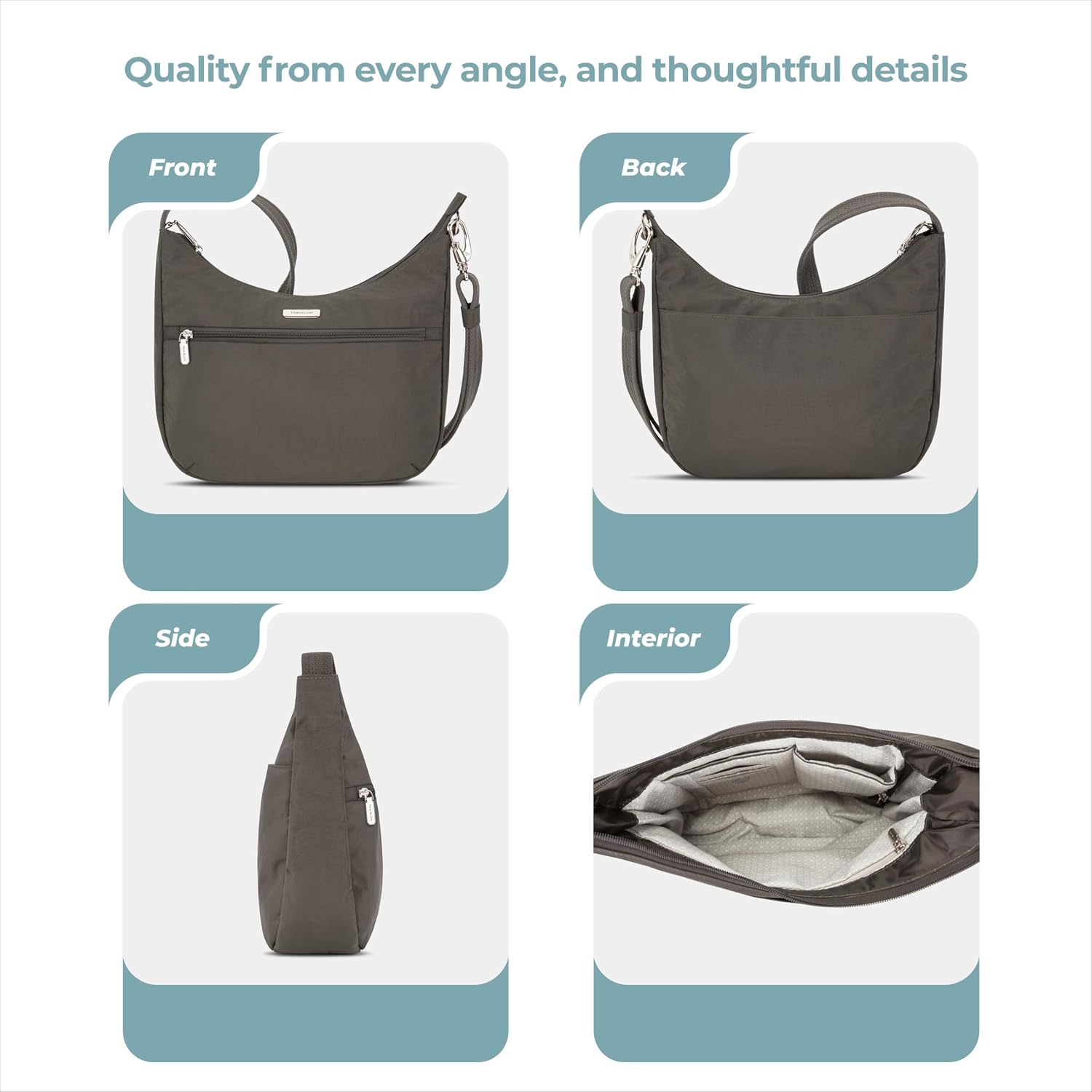Travelon Anti-Theft Essentials East/West Hobo Bag