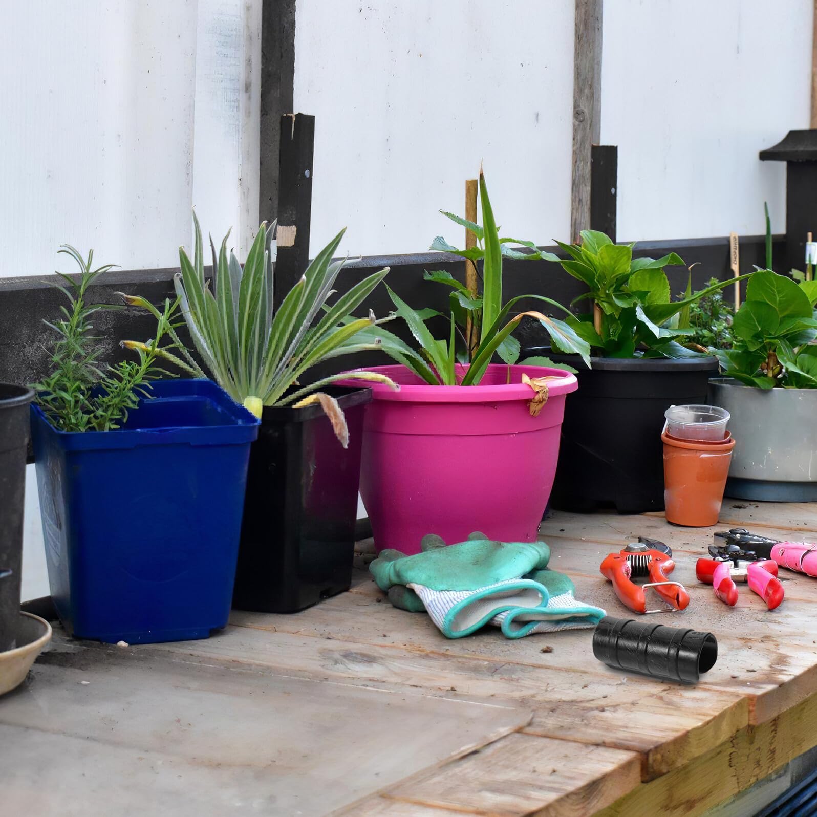 Kunststoff Gewächshausklemmen Schwarz Befestigungsclips für Folien Schattiergewebe und Gartenbauten Witterungsbeständig für Rohre Sicherer Halt für Gewächshausfolie und