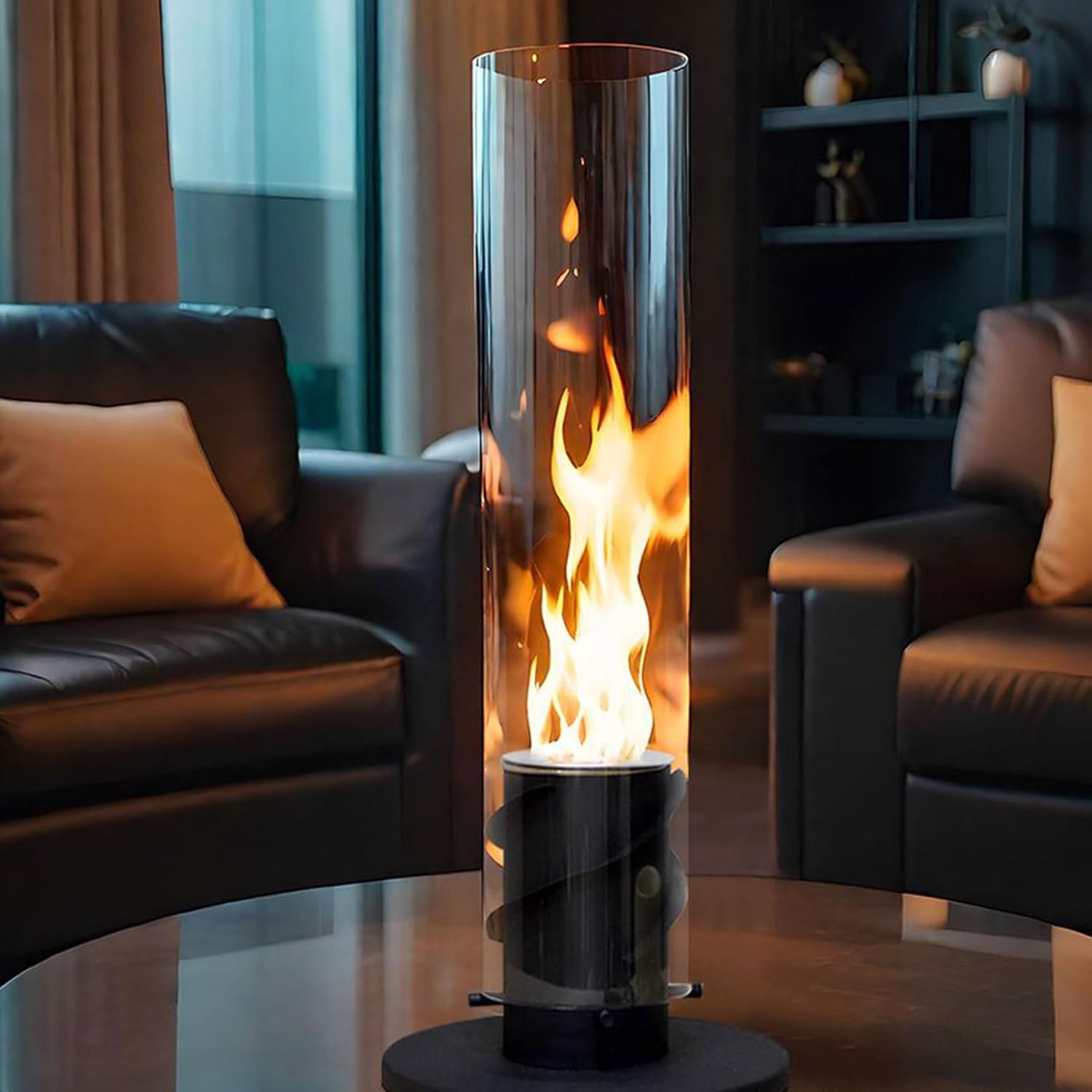 デスクライト, 回転炎暖炉, 寝室 ベッドサイド バルコニー ナイトスタンド ホームイベント用