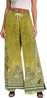 Bikini Mujer Pantalones Mujer Pantalones Casual Holgado Pierna Recta Cómodo Cintura Elástica Color Puro Primavera Verano Pantalones de Diario Deportes Mujer 84