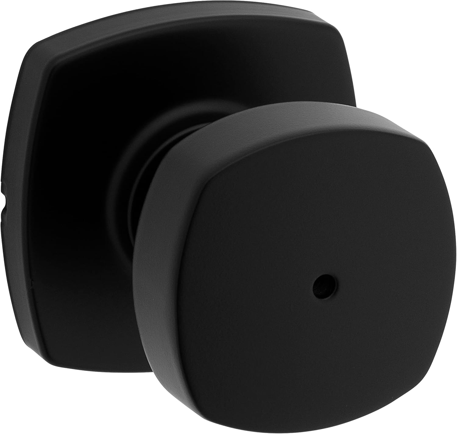 Weiser Prague Matte Black Door Knob, Interior Door Handles/Privacy