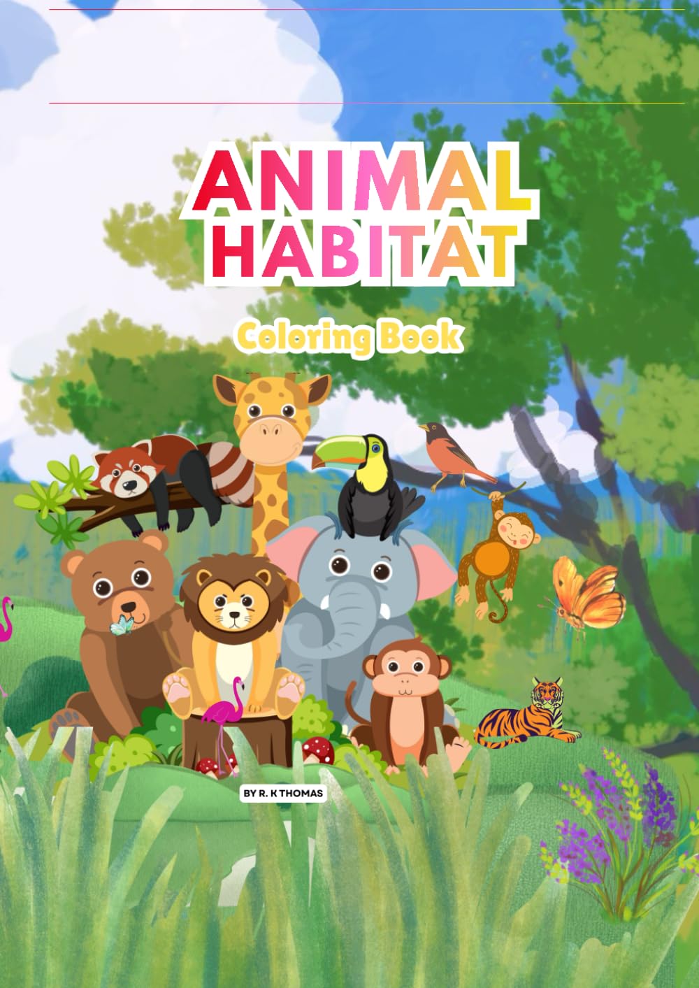 Animal Habitats Coloring Book for Kids 5 year plus
