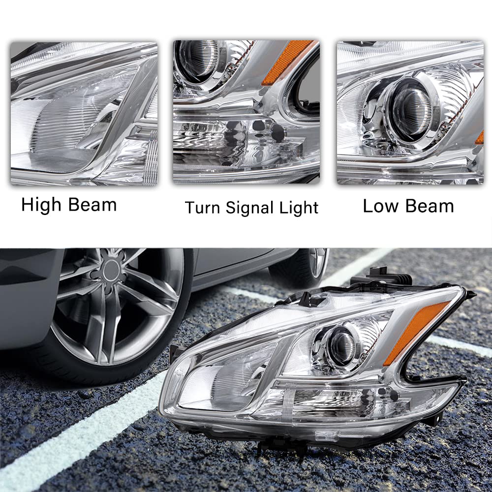 Amazon | BRYGHT ヘッドライトアセンブリ 2009-2014 日産 マキシマ