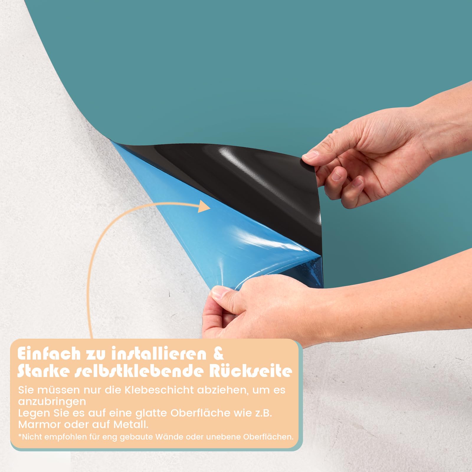 Children's Magnetic Wall Board, Arch-Shaped, 80 x 100 cm Magnetic Wall Board (Turquoise), 80×100 cm - Image 3