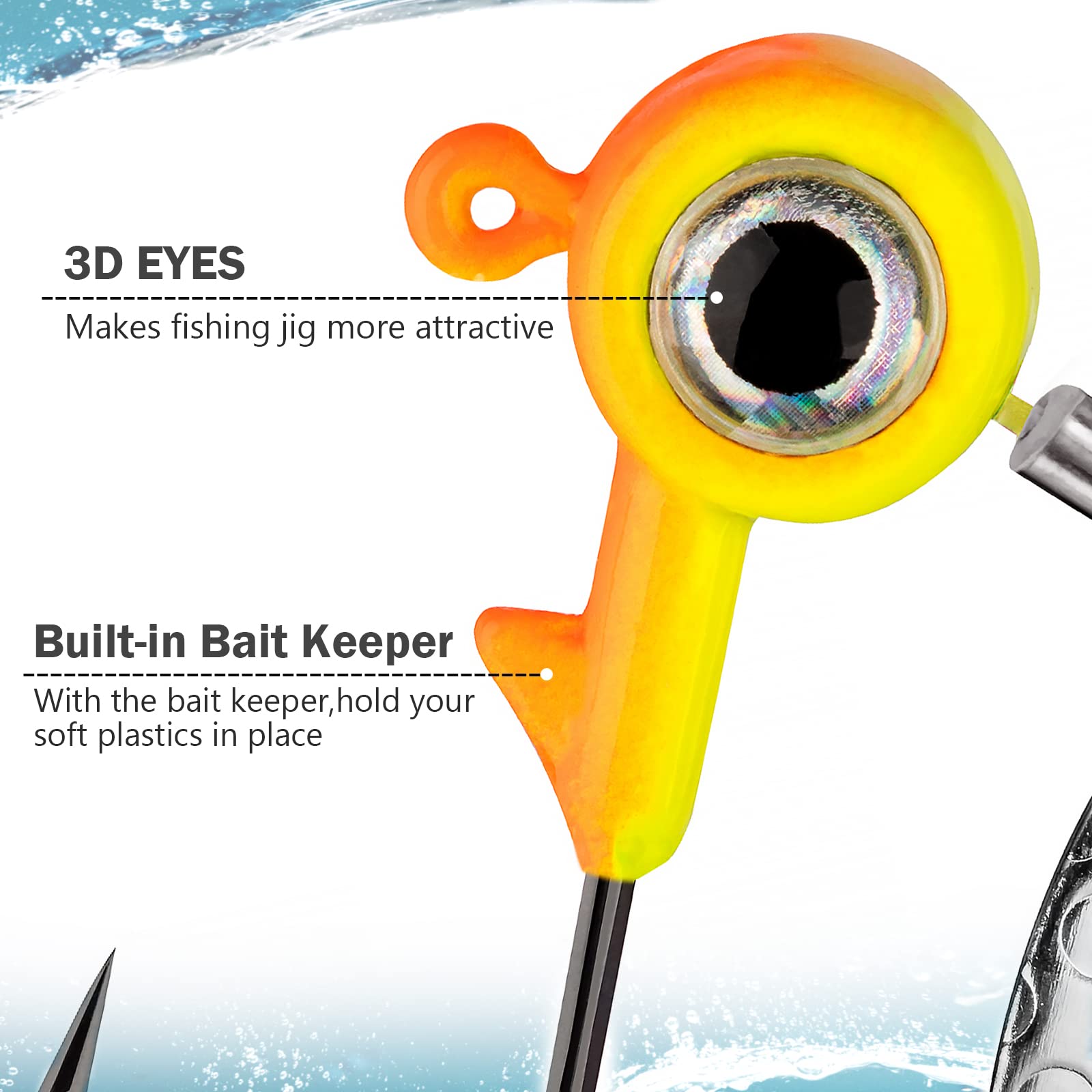 Amazon | THKFISHジグヘッド 虫ヘッドアジング ジグヘッド じぐへっど