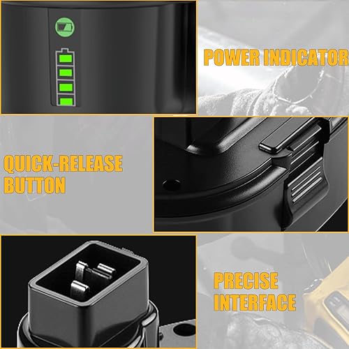 Miniatura 5 de ANTRobut Paquete de 2 baterías de litio de 6.5 Ah 18 V de repuesto para batería Dewalt de 18 V DC9099 DW9096 DW9098 DW9099 DW9095 DC9096