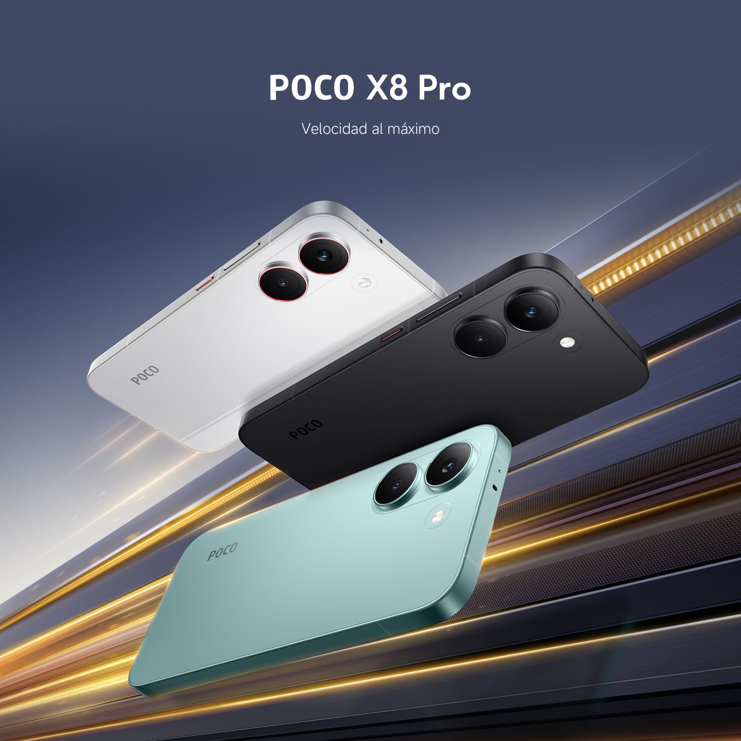 XIAOMI POCO X8 Pro - Smartphone de 8+256GB, Dimensity 8500-Ultra, batería de 6500 mAh, Sensor Sony IMX882 de 50MP con OIS, 1 año de garantía Extra, Cargador no Incluido, Blanco (Versión ES) — view 7
