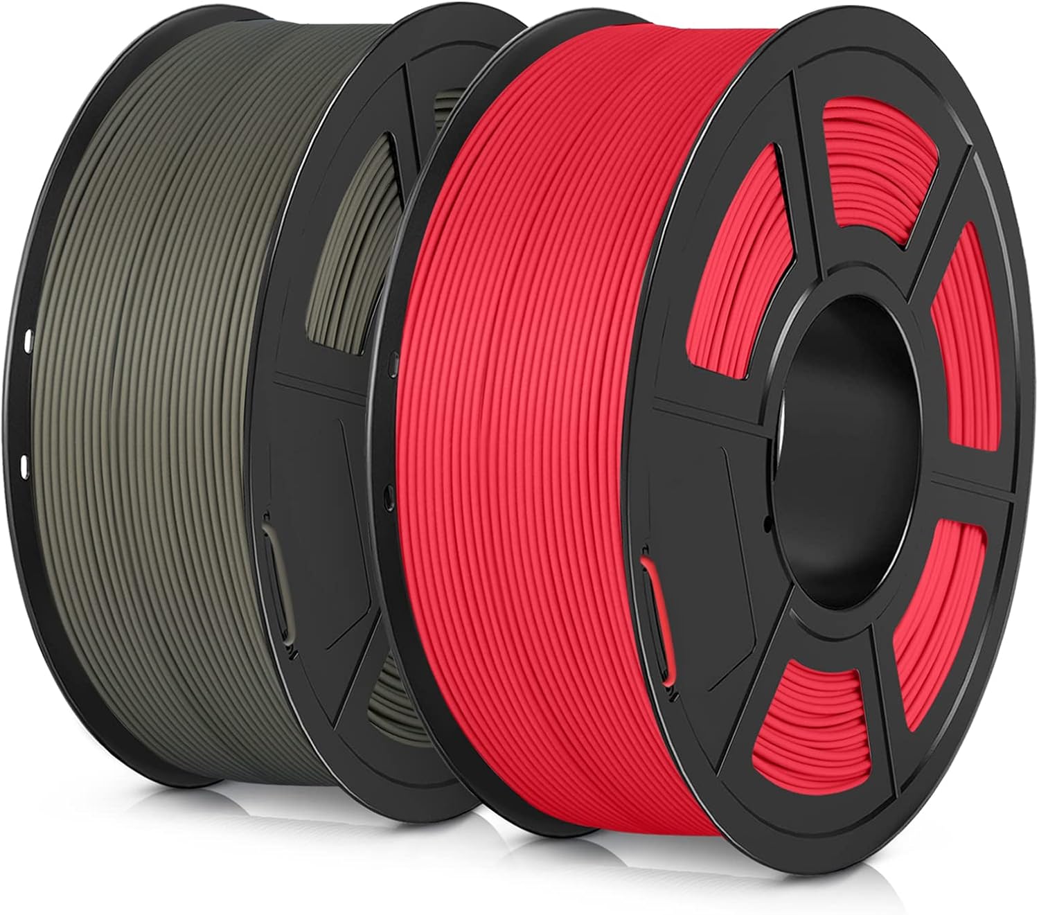 SUNLU 3D Printer Filament PLA Matte 1.75mm, Neatly Wound Filament, Smooth Matte Finish, 1kg Spool (2.2lbs), 330 Meters, Matte Red& Clay