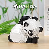 Vista 11 de Kit de bloques de construcción de microbloques de construcción de animales lindos, mini ladrillos de gato azul, juguetes de construcción