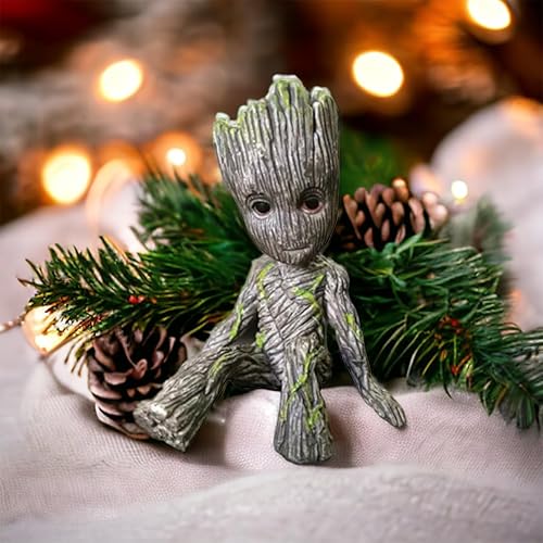 Miniatura 4 de ZEshops Juego de 2 figuras en miniatura de jardín de hadas sentado  Bonita estatua de PVC para niños, hogar, decoración de pasteles y decoración de