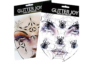 Spider Web Face Gems: Electrifying Your Halloween Persona
