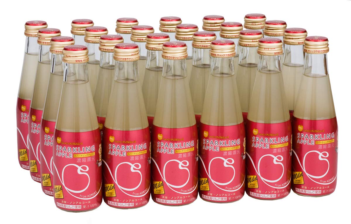 シャイニー 青森県りんごジュース スパークリングアップルマイルド 200ml