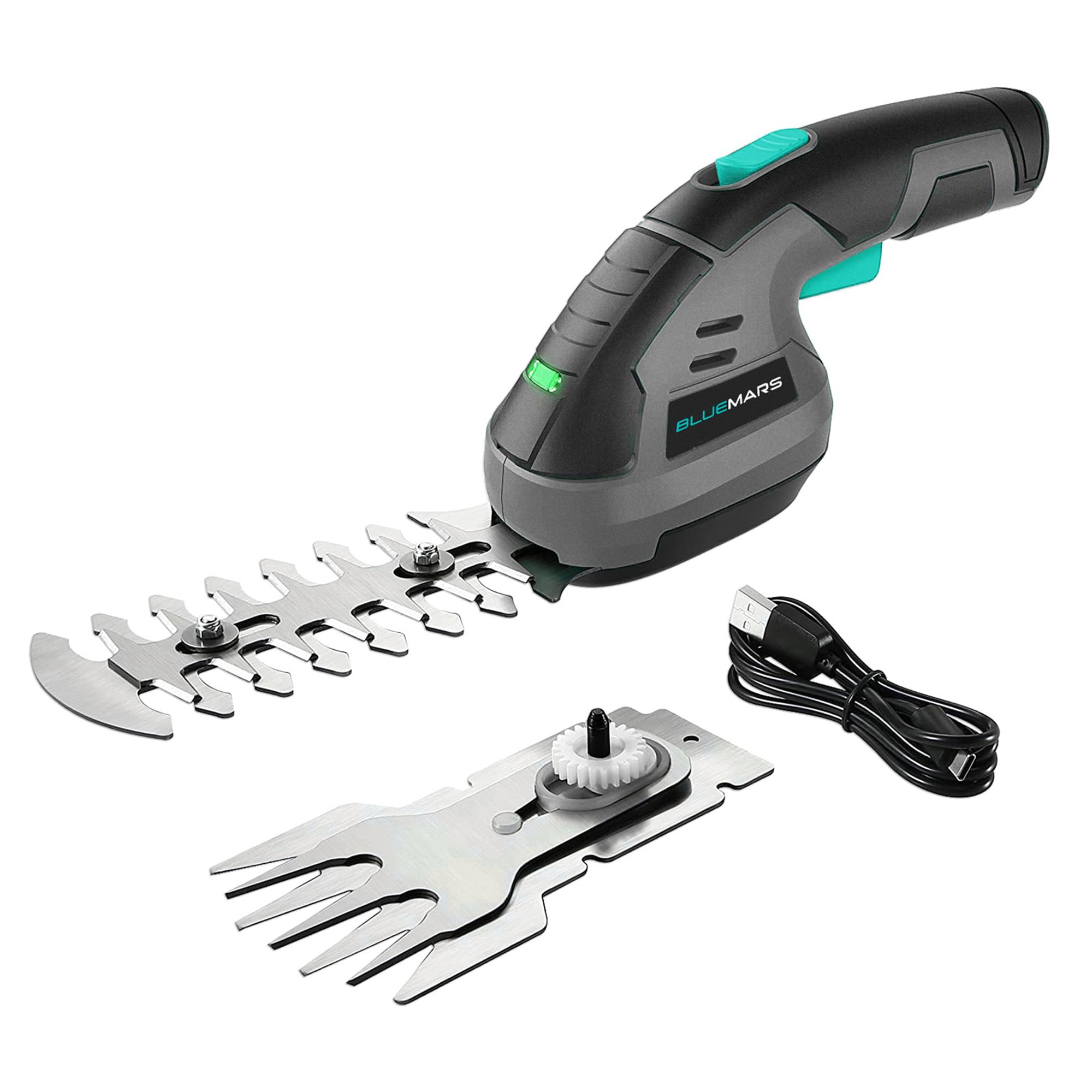 Taille-haie sans fil pour sculpter les bordures de jardin facilement avec 2 lames