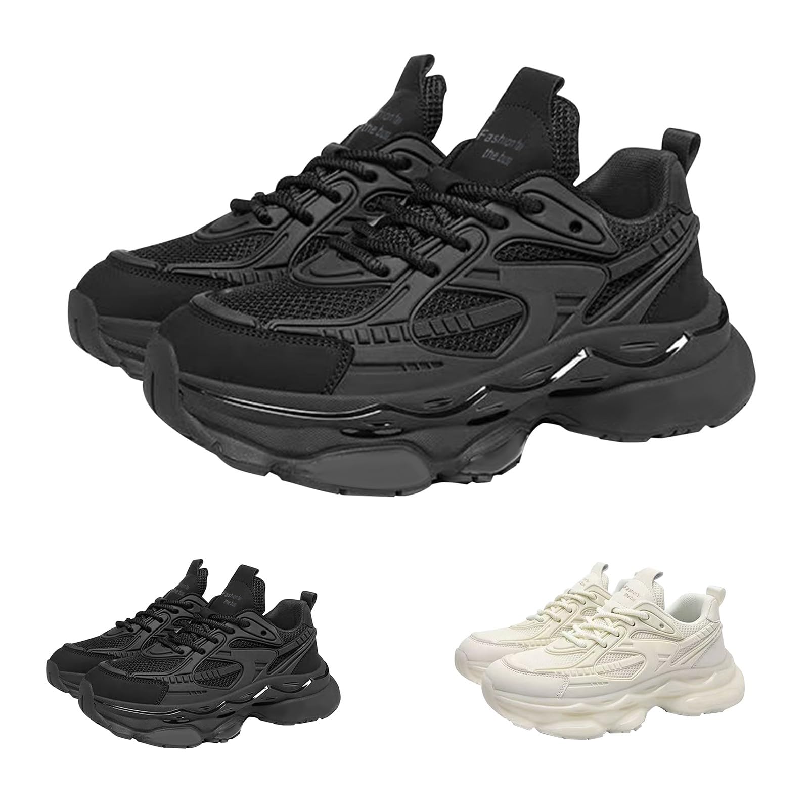 Laufschuhe Herren Dämpfende Joggingschuhe Fashion Bequem Sportschuhe Casual Schuhe Dicke Sohle Höhenvergrößerung Walkingschuhe Atmungsaktiv Straßenlaufschuhe rutschfeste Schnürschuhe
