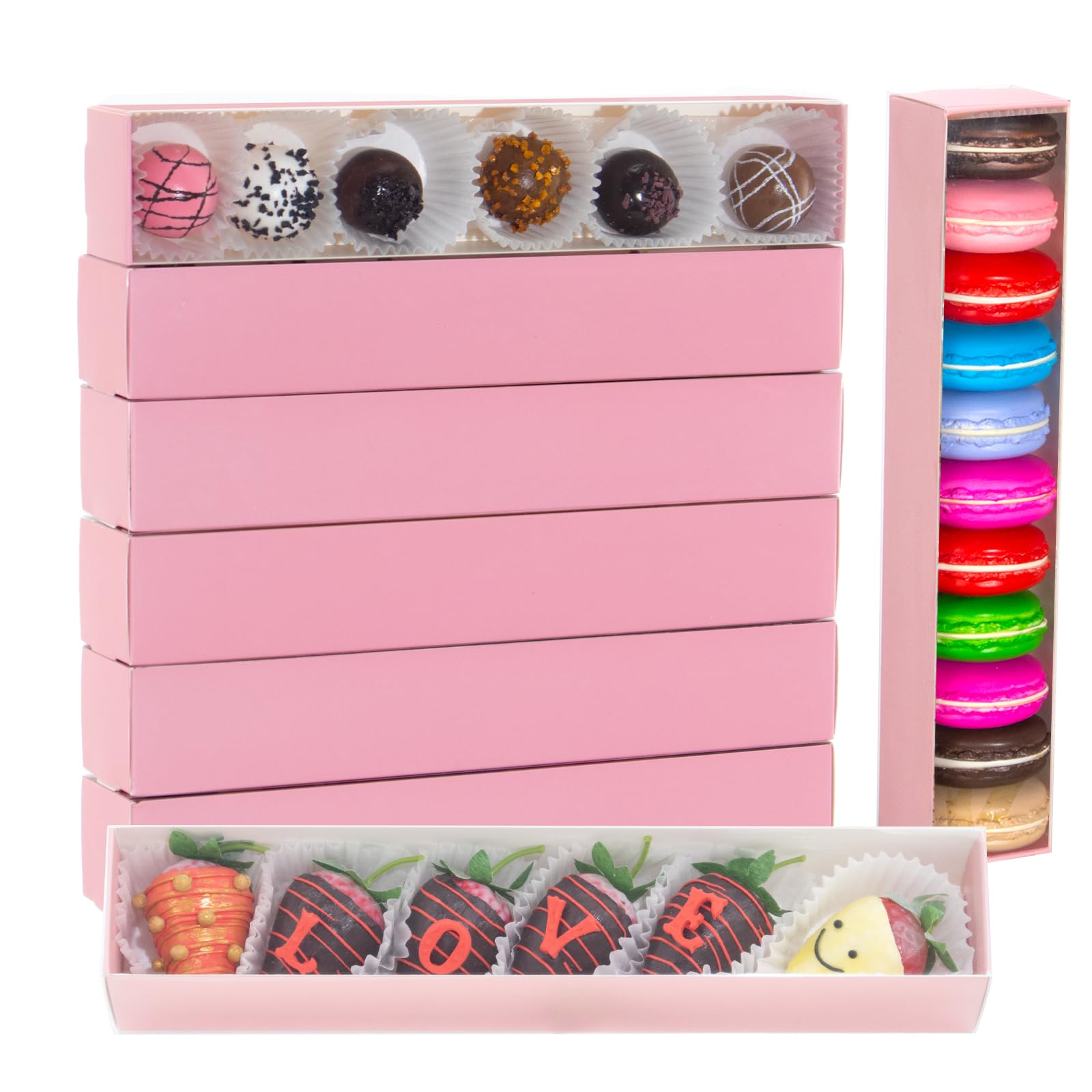 Chocolate Strawberry Boxes - 50 Pack -10 Chocolate Strawberry Boxes - 50 Pack -10