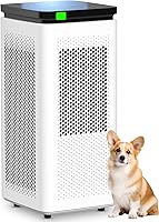 SIESEAN AP-400 Air Purifier for Large Rooms 3500 Sq Ft H13 True HEPA 0.1 Micron Filter 235 CFM CADR PM2.5 Display 30dB Sleep Mode