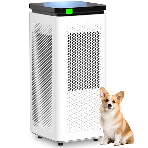 Air Purifiers for Home Large Rooms up to 3500 Ft², H13 True HEPA 0.1 Micron 99.97% Filtration with Carbon Filter, 235 CFM CADR, Removes Allergens, Pet Odor, Smoke, VOCs, 30dB Sleep Mode, PM2.5 Display