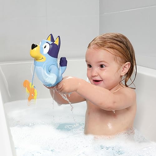 Miniatura 2 de Toomies Bluey - Juguete de baño de natación - Juguetes Bluey incluye juguete de bebé de caballito de mar adjunto y nadar en la parte trasera o
