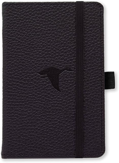 Dingbats - Wildlife Dotted Pocket Notebook, Black Duck, A6 - Hardcover - Cream 100gsm Ink-Proof Paper - Includes Pocket, Elastic Closure & Bookmark
