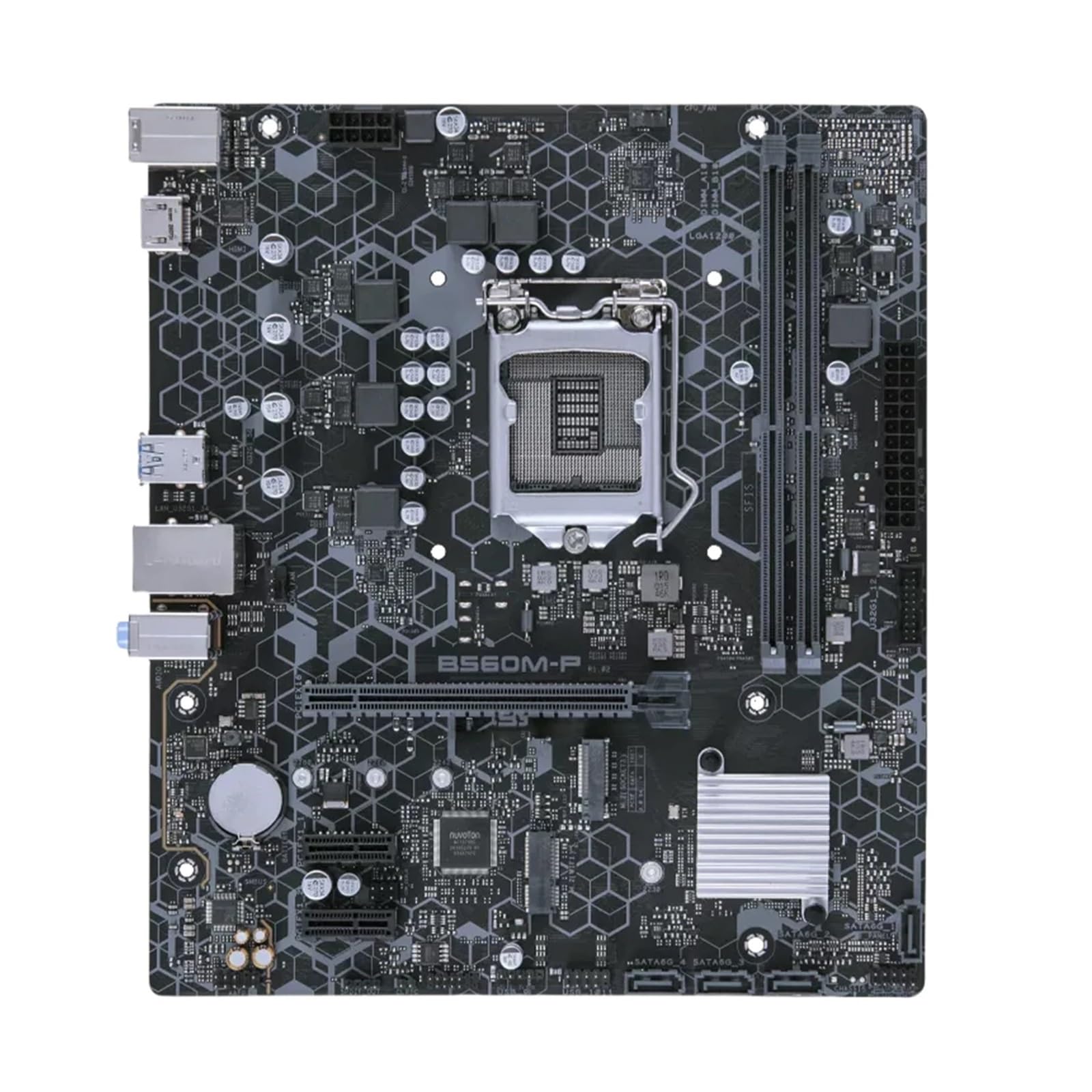 Scheda madre Fit For ASUS B560M-P B560 LGA 1200 for i5-11400F i7-10700K/F i3-10100F CPU DDR4 M.2 placa base for giochi da ufficio Micro ATX