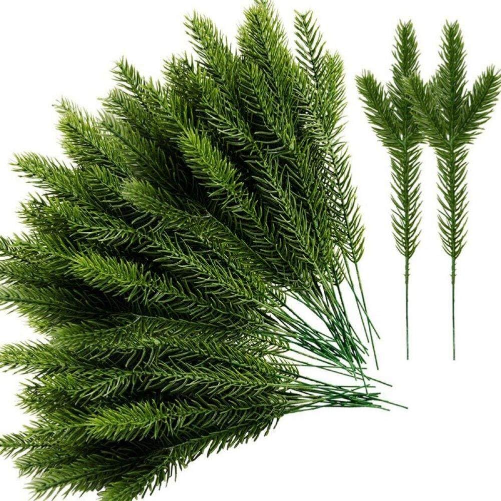 Branches d'aiguilles de pin artificielles pour décorer sans entretien