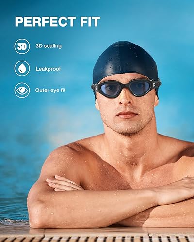 Miniatura 3 de ZIONOR Gafas de natación G1 SE antivaho para adultos, hombres y mujeres