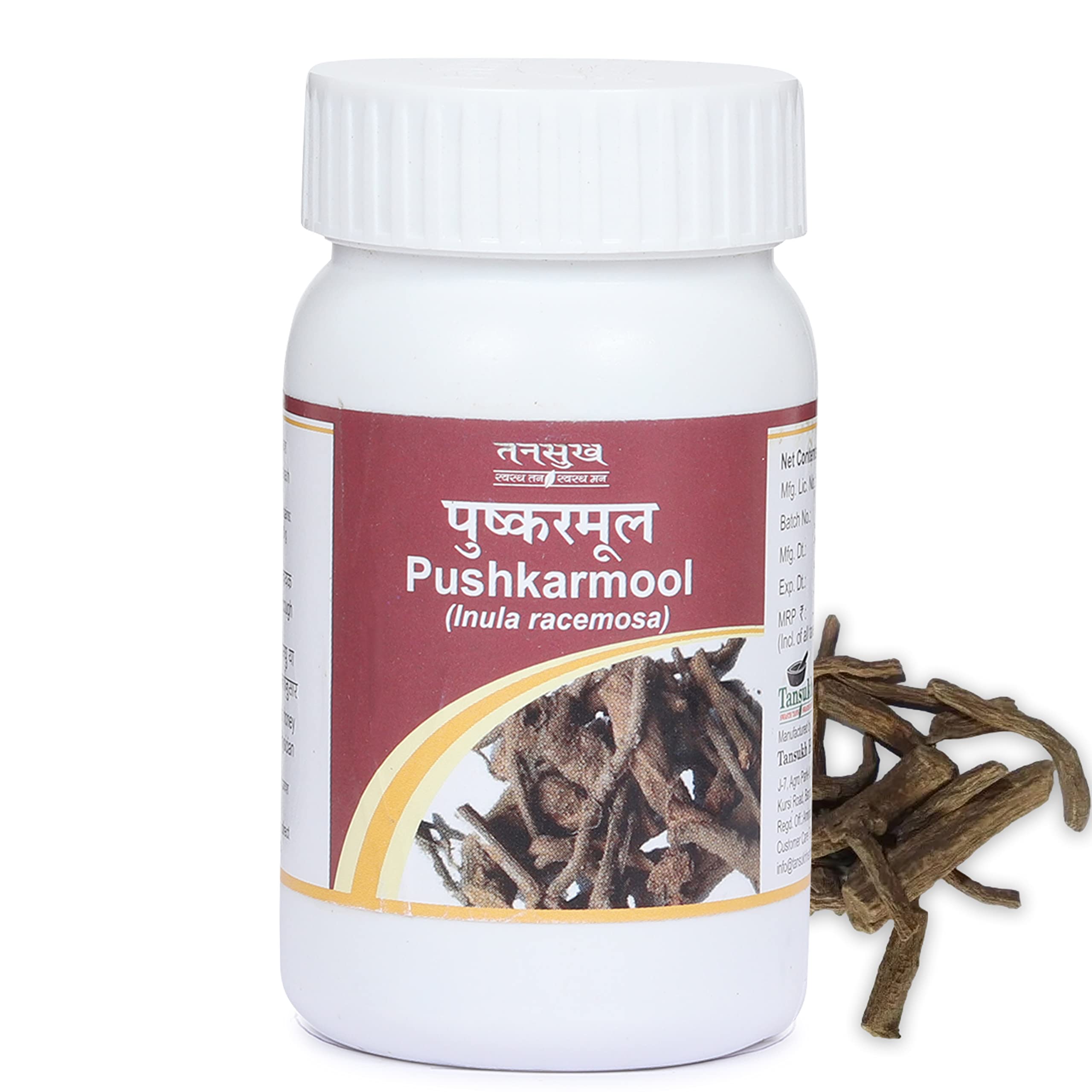 Tansukh Pushkarmool Powder Churna herbal | Ayurvedic Powder | Pack of 1-60 gram X 1 = 60 gram (B0856YVWWQ) Amazon Price History, Amazon Price Tracker