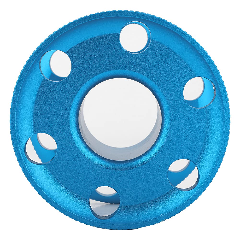Bobina immersione lega alluminio resistente mulinello subacqueo leggero per immersioni grotta tecniche bobina vuota ampio foro centrale Blu