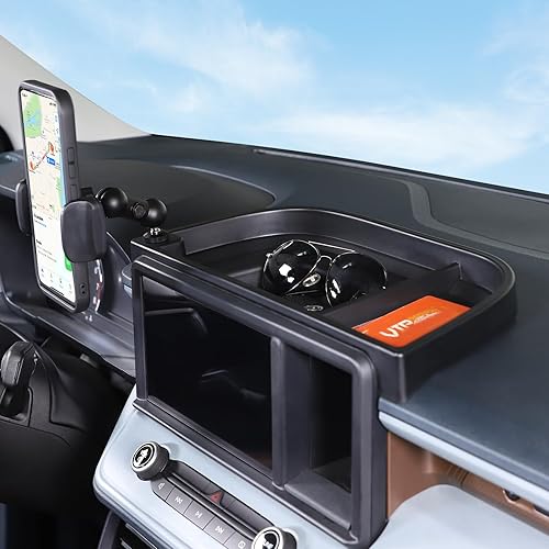 Vista 8 de Aunginsy Bandeja de almacenamiento para consola central compatible con Ford Maverick 2022, 2023, 2024, soporte multifuncional para teléfono, caja