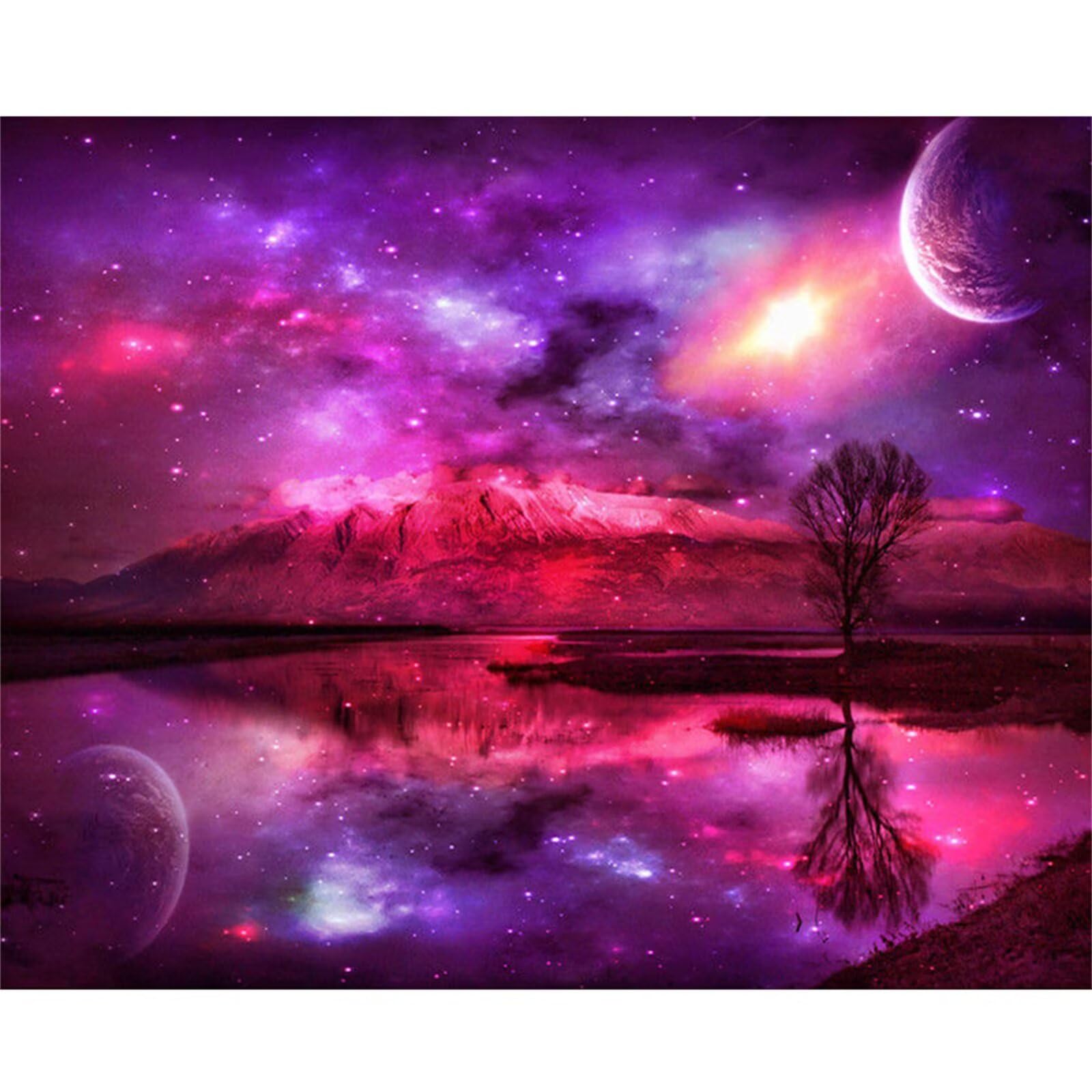 Broderie diamant kit complet paysage fantasy 5D diamant painting adulte grand format 60x90