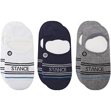 Stance Mens Basic No Show Socks [3 Pack] Socks Large, Navy