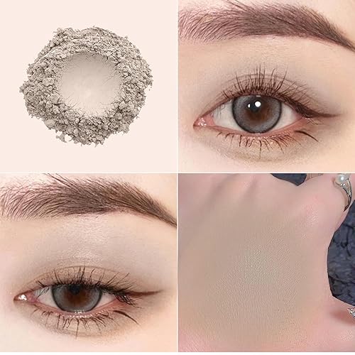 Miniatura 4 de Berinist Paleta de sombra de ojos, mate, brillante, purpurina, paleta de maquillaje coreana de sombra de ojos con pincel, paleta de sombra de ojos