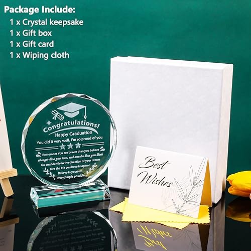 Miniatura 3 de YWHL Regalos de graduación inspiradores para ella y él 2023, regalos de graduación de doctorado en educación superior para estudiantes, regalos de