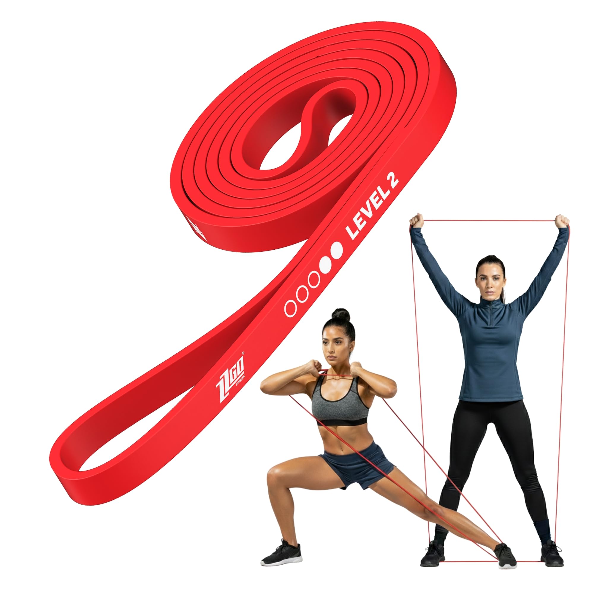 Fascia Elastica per Muscolazione e Fitness | Lattice Naturale e Resistenza Premium | Allenamento a Casa, Palestra o all'Aperto | Esercizi Multipli per Uomini e Donne