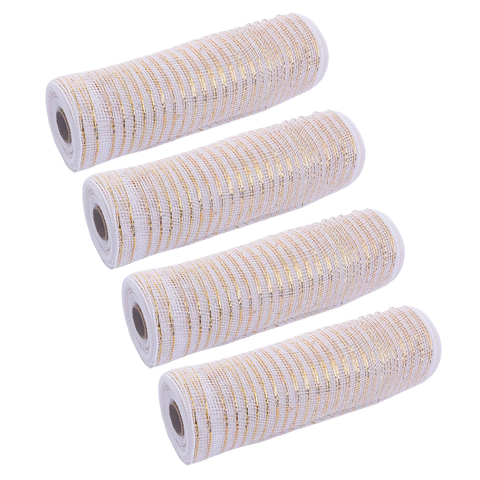 Msioytog Of 4 Practical Meshes for Christmas Tree Adornment Suitable for Crafting Bowknot Wreaths and Holiday Arrangements Holiday Decorations