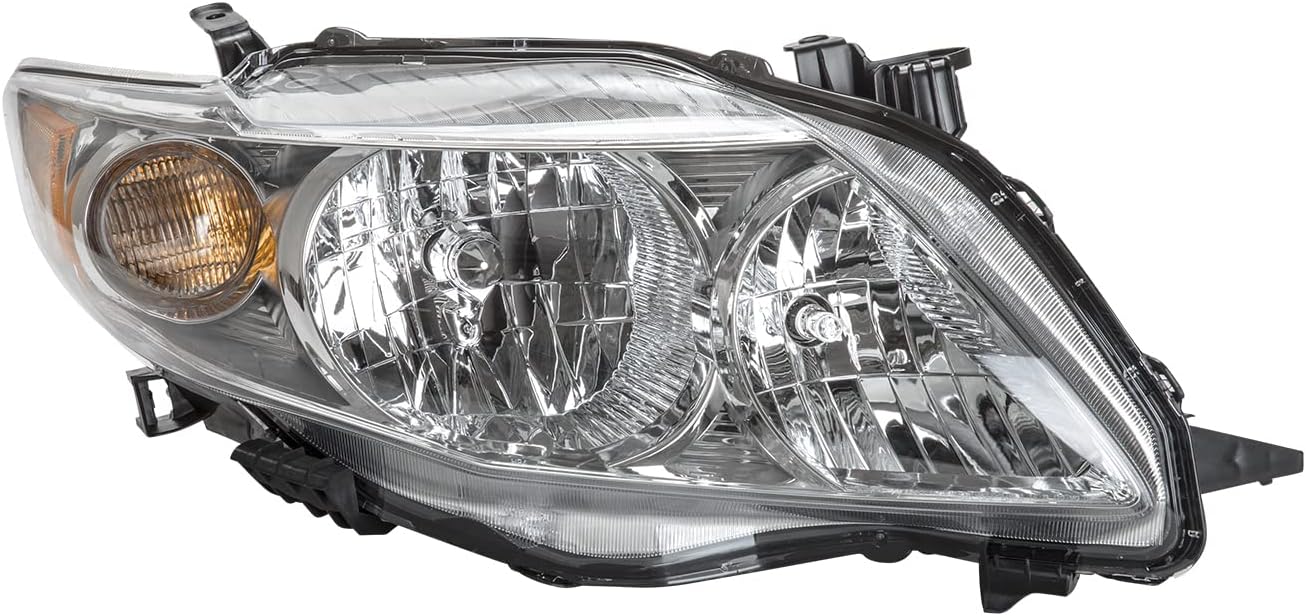 TYC Right Headlight Assembly Compatible with 2009-2010 Toyota Corolla