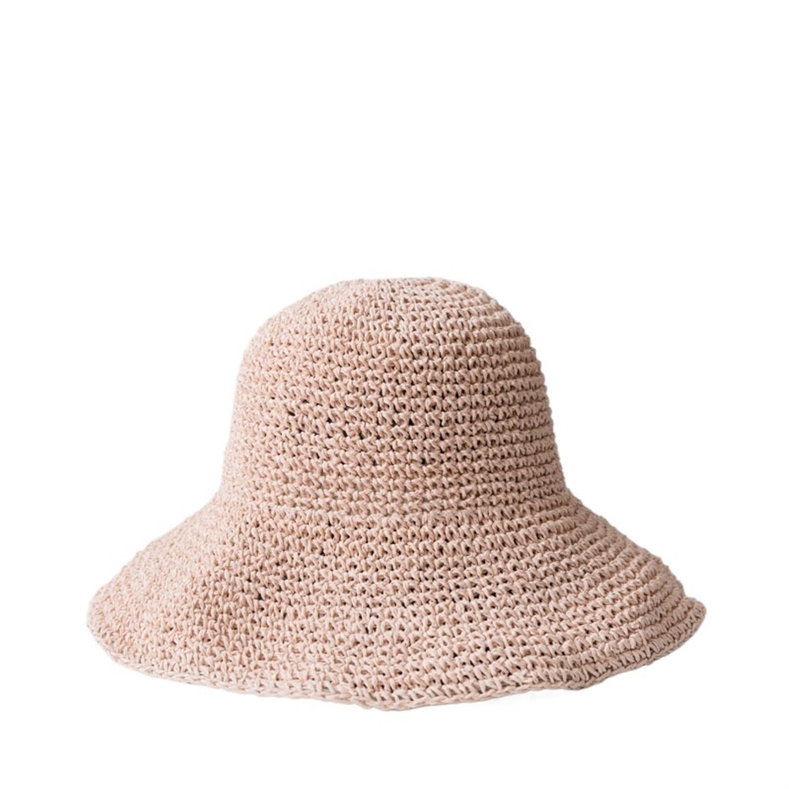 Cappello di Paglia Cappello di paglia estivo pieghevole da spiaggia for le vacanze donna