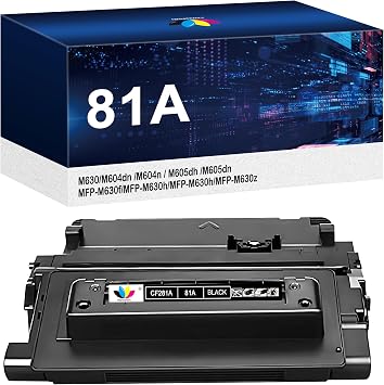 81A CF281A Black Toner Cartridge Replacement for HP 81A CF281A 81X CF281X Toner Cartridge Compatible for HP LaserJet Enterprise MFP M604 M605 M630h M630dn M630f M630z M606 M630 Printer