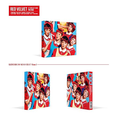 Vista 2 de 1er álbum de terciopelo rojo The Red Photobook + Photocard + regalo gratis/K-POP sellado