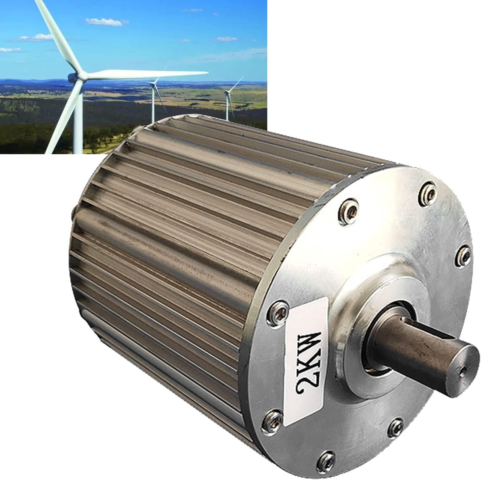 – AC Permanent Magnet Generator, High Efficiency Brushless Wind Turbines, 1KW 1.5KW 48V for Household Use, Low Rotational Speed Motor