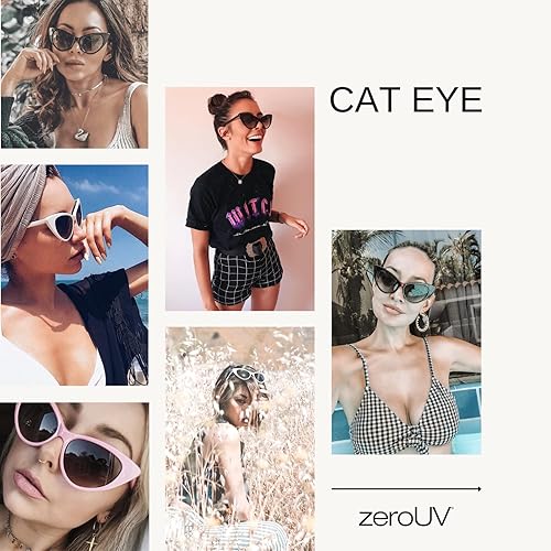 Miniatura 9 de Lentes de sol vintage estilo cat-eye de zeroUV