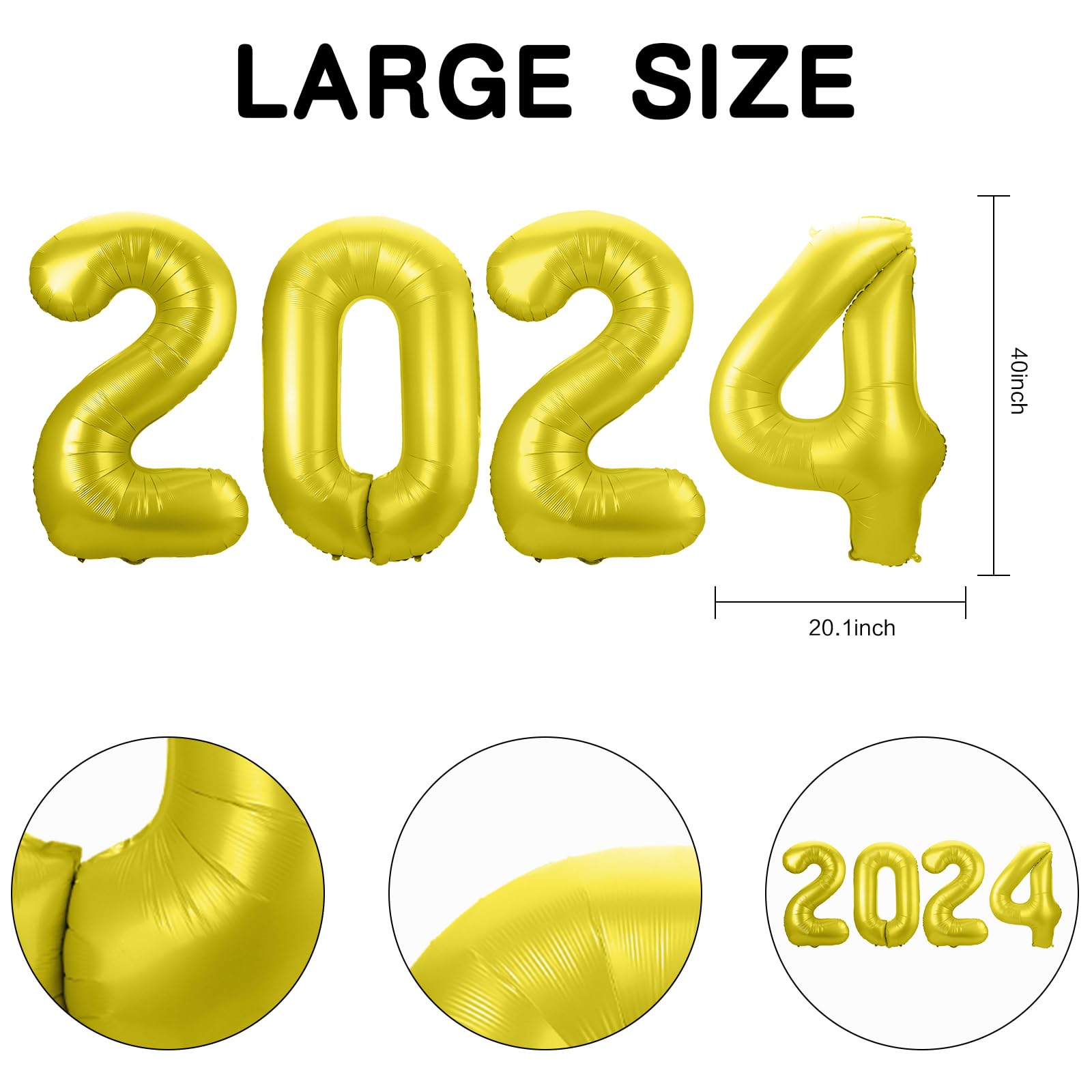 2024 ハッピーニューイヤー　装飾　バルーン Amazon | 2024年バルーン 大晦日パーティー用品 Happy New Year