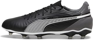PUMA Unisex-Adults, King Match FG/AG, Black-White-Cool Dark Gray Football Shoe - 8UK(10786301)