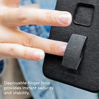Peak Design Mobile Everyday Loop Phone Case for iPhone 13, Charcoal, With Loop, Slim Profile, 6 ft Drop Protection, Weatherproof Fabric Shell, SlimLink Connects to Peak Design Mobile Mounts & Gear