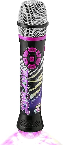 ekids That Girl Lay Lay - Micrófono de karaoke Bluetooth para niños, música integrada y luces intermitentes