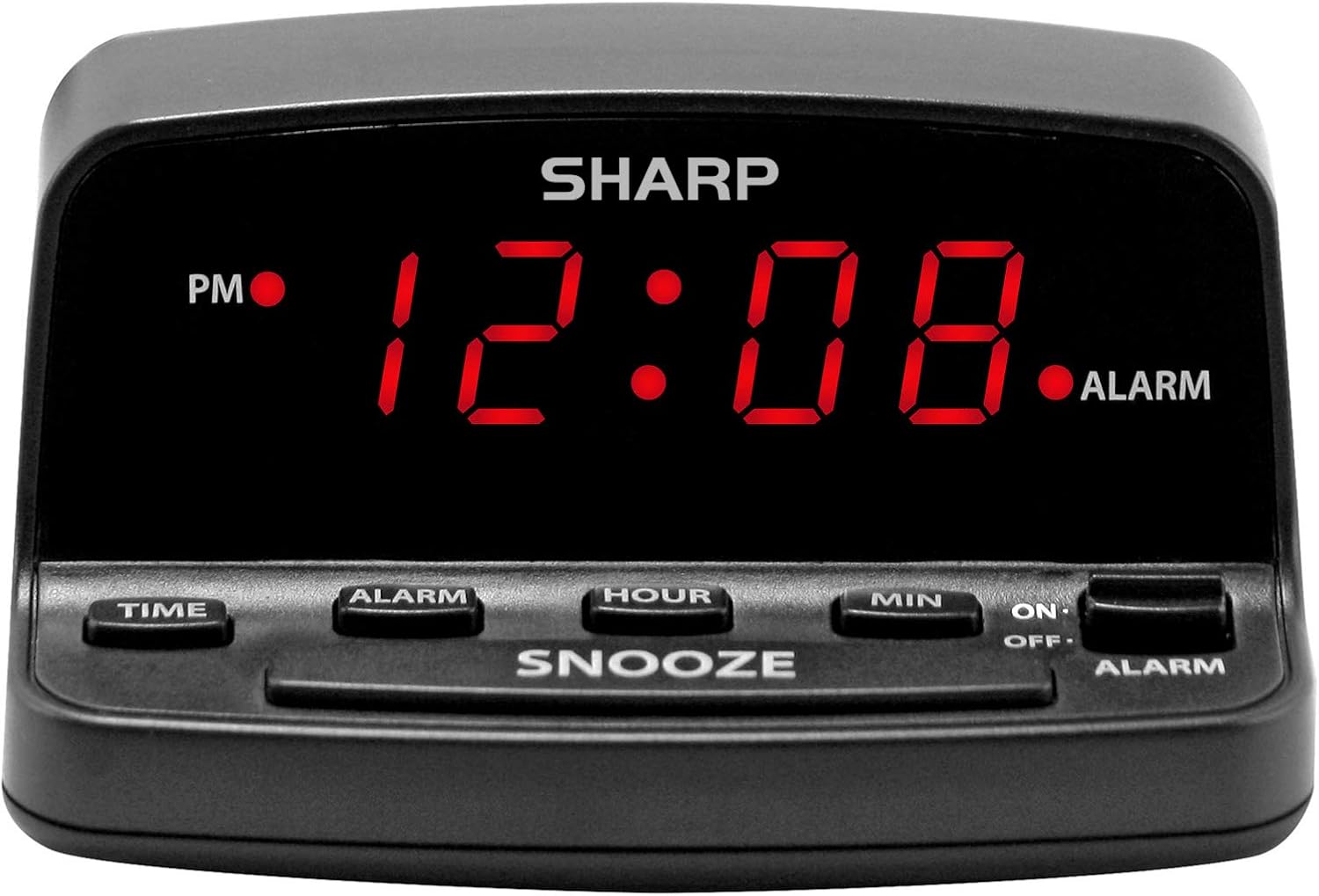 SHARP Digital Alarm Clock with Keyboard Style Controls