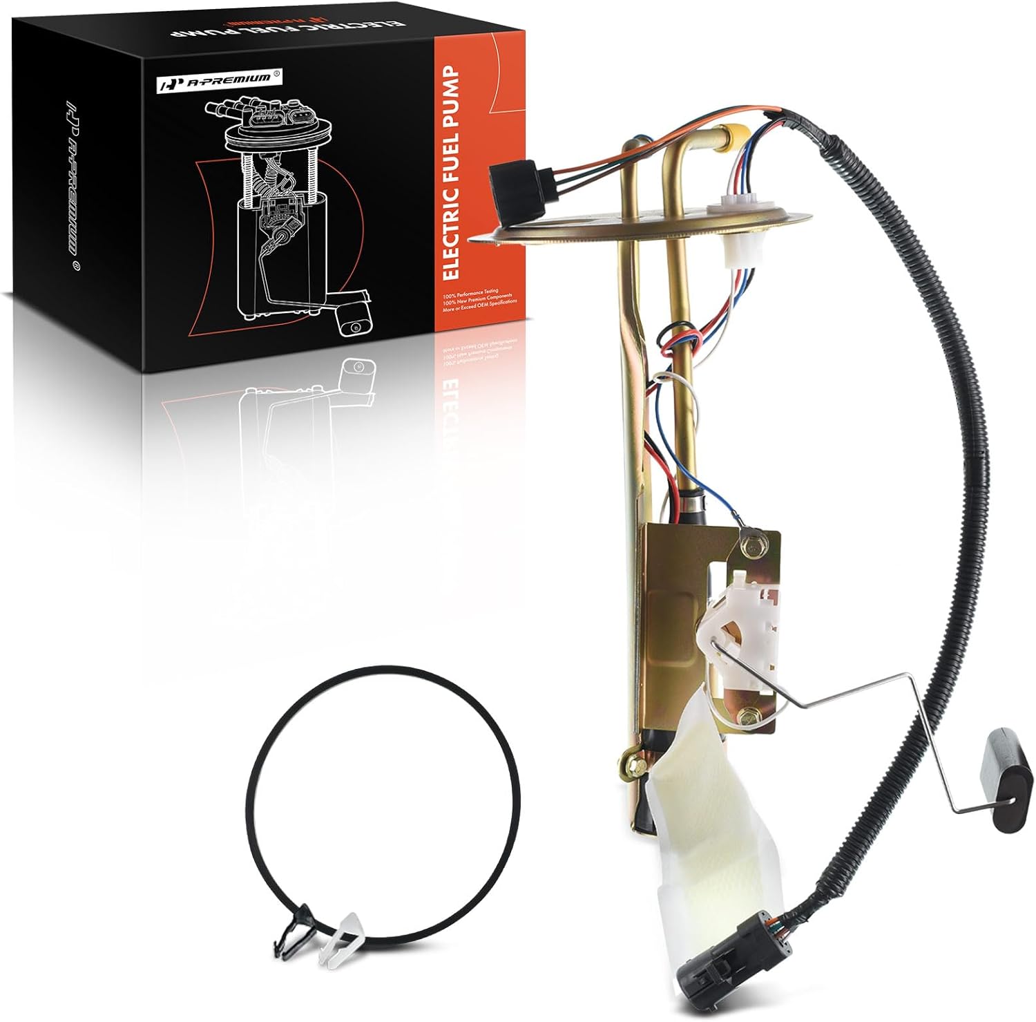 A-Premium Electric Fuel Pump Assembly with Sending Unit Compatible with Ford Expedition 1999 2000 2001 2002, V8 4.6L 5.4L, RWD, Standard Suspension