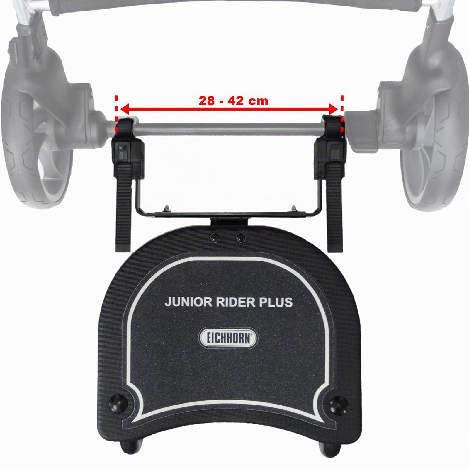 EICHHORN Kinderwagen Geschwisterboard Junior Rider Plus, bis 25 kg, zur Befestigung an Kinderwagen/Buggys